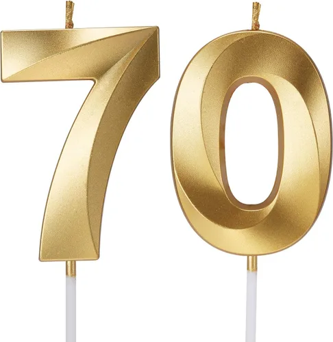 Miniatura 7 de Velas para pastel de 10 cumpleaños con números, vela feliz 10 cumpleaños diseñada en 3D, adorno para pastel de aniversario de boda (10, negro)
