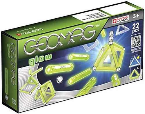 Miniatura 4 de Geomag Kit Glow - Juego de construcción magnética de 104 piezas que brillan en la oscuridad