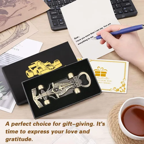 Miniatura 5 de LKKCHER Regalos de autos de carreras para hombres y mujeres, abrebotellas de cerveza de auto de carreras novedoso, regalos de cumpleaños y Navidad