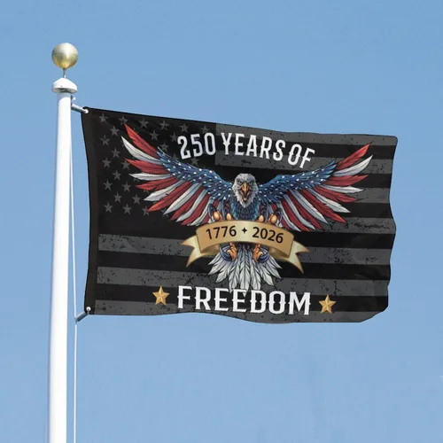 Miniatura 6 de Bandera de Estados Unidos de 250 años – 3 x 5 pies, banderas de 250 aniversario de Estados Unidos 1776-2026 – Bandera de Estados Unidos con ojales
