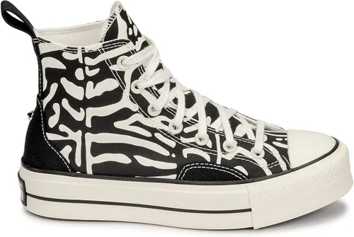 Miniatura 2 de Converse Chuck Taylor All Star - Tenis de plataforma alta unisex con plataforma alta color negrogarceta