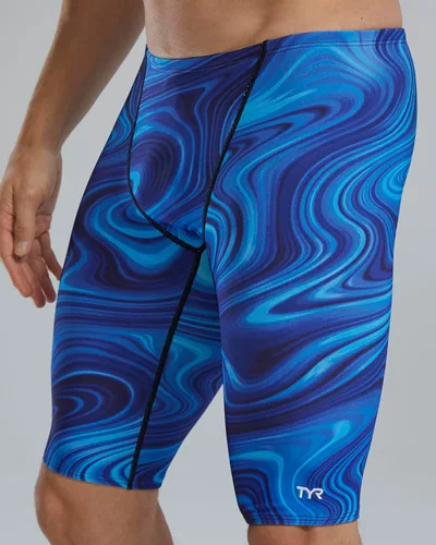 Miniatura 5 de TYR Men's Durafast Elite Solid Jammer Swimsuit
