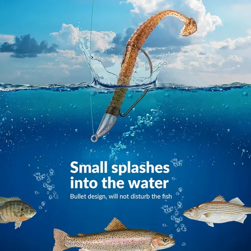 Miniatura 4 de THKFISH Weedless Swimbait Jig Heads for Bass Fishing, Weighted Texas Rig Hook Fishing Hooks Saltwater Freshwater 1/8 oz, 1/6 oz, 1/4 oz, 3/8 oz, 1/2
