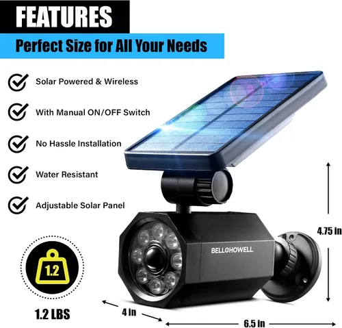 Miniatura 7 de Bell+Howell Bionic - Foco LED solar con sensor de movimiento de 25 pies, resistente al agua, resistente a las heladas, iluminación exterior como se