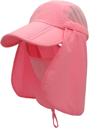 Miniatura 12 de Sombrero de sol transpirable de ala ancha UPF 50+ con solapa para el cuello, protección UV, gorra de secado rápido para verano, pesca al aire libre