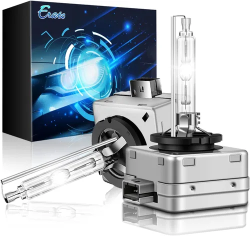 Erato D1S Compatible con 2007 2008 2009 2010 2011 2012 2013 2014 Escalade ESV EXT Bombillas de faro de xenón, 6000K 35W Luz blanca brillante Haz
