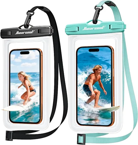 Miniatura 27 de Hiearcool Funda impermeable para iPhone, Bolsa impermeable para teléfono, Artículos esenciales de viaje, Accesorios de crucero, Imperdibles - 4 negro