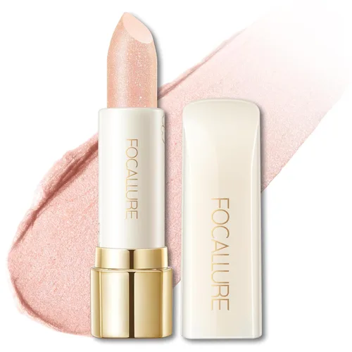 Miniatura 19 de FOCALLURE Lápiz labial brillante hidratante, acabado brillante de perlas, bálsamo labial teñido hidratante con textura cremosa, tinte labial de RD02