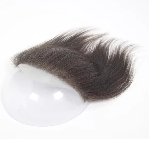 Miniatura 2 de Voloria Tupé de cabello humano 100 % de piel sintética para hombre, peluca frontal para retroceso, sistemas de reemplazo de línea capilar natural