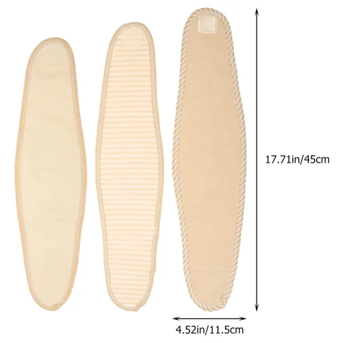 Miniatura 2 de Healifty Paquete de 3 bandas para el vientre de bebé de algodón suave, protector de vientre ajustable para el cordón umbilical transpirable