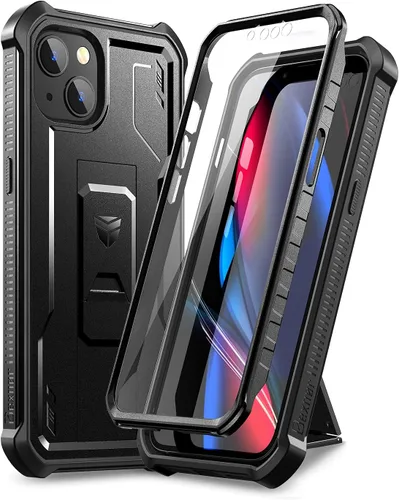 Miniatura 9 de Dexnor Funda para iPhone 14 para iPhone 13 de 6.1 pulgadas, [protector de pantalla y soporte integrados] Protección de grado militar resistente a