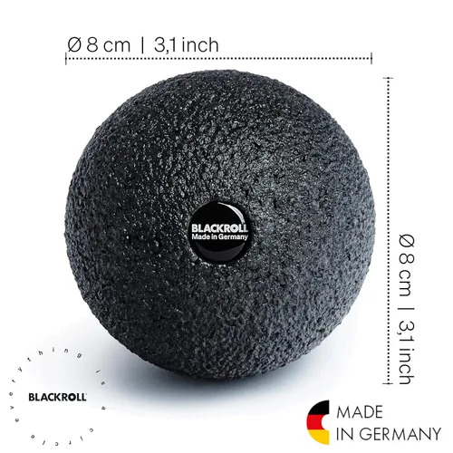 Miniatura 2 de Blackroll - Bola de punto gatillo 08, para ejercicio y recuperación muscular, masajeador de tejido profundo para liberación miofascial en hombros