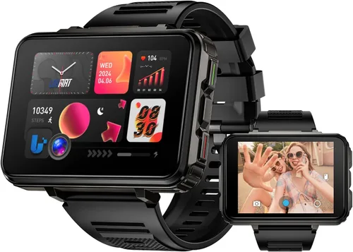 Miniatura 10 de LOKMAT Reloj inteligente con tarjeta SIM 4G, 4 GB+64 GB Android Smartwatch teléfono, 2.4 pulgadas, pantalla grande, reloj deportivo de 1500 mAh
