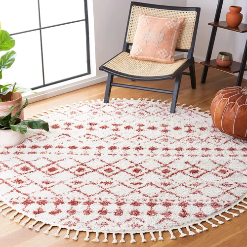 Miniatura 41 de SAFAVIEH Berber Fringe Shag Collection - Alfombra decorativa de 2 pies 2 pulgadas x 4 pies, color crema y gris oscuro, diseño que no desprende