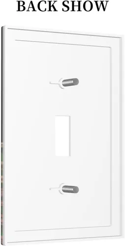 Miniatura 4 de Placa de pared de 1 cuadrilla de hongos, plantas, hojas, placa de pared de palanca única, caracoles, luna, dispositivo eléctrico, cubierta de Plato