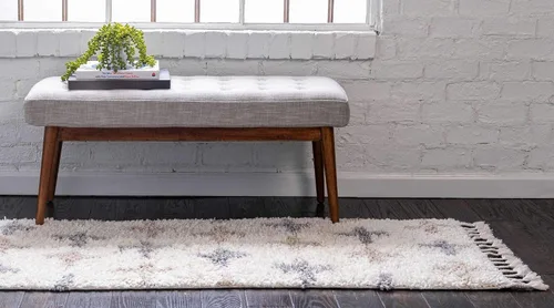 Miniatura 4 de Unique Loom Hygge Shag Collection - Alfombra moderna de inspiración marroquí, diseño geométrico, felpa y acogedora
