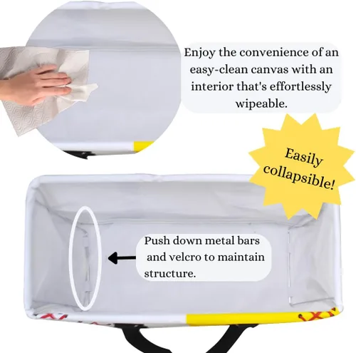 Miniatura 392 de NGIL Bolsa de comestibles reutilizable extra grande plegable de gran tamaño para comestibles, almacenamiento, picnic, playa, Bronco-negro occidental