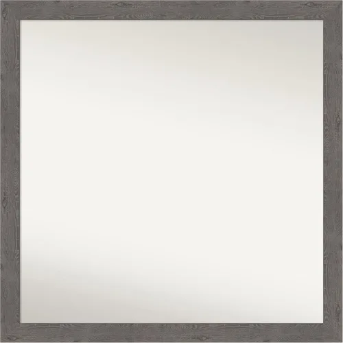 Miniatura 81 de Amanti Art Espejo de baño gris para sobre el fregadero, 31 x 48 pulgadas, espejo de tocador rectangular estrecho de color gris, marco de madera