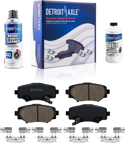 Miniatura 57 de Detroit Axle - Pastillas de Freno Delantero Izquierdo Reemplazo de Pinza de Disco para Dodge Ram 1500 Dakota Mitsubishi Raider - Juego de 3 piezas