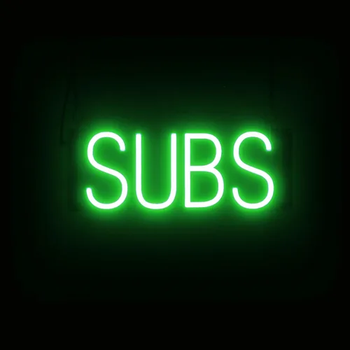 Miniatura 14 de SpellBrite DELI Sign Letrero relacionado con delicatessen con aspecto neón, fuente de luz LED azul 13.4 x 6.3 pulgadas