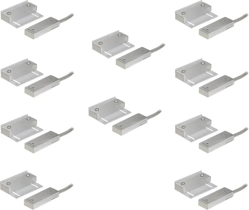 Miniatura 3 de Seco-Larm SM-4601-L3Q - Juego de 3 interruptores de contacto magnéticos industriales de gran hueco, espacio de operación de 3 pulgadas NO/NC, bucle