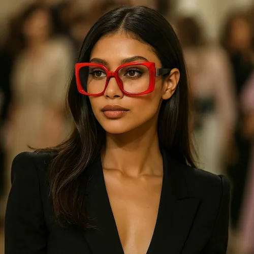 Miniatura 3 de Retro Square Gafas de Lectura con Bloqueo de Luz Azul para Mujeres y Hombres, Tamaño Grande, Anti Reflejo, Anti UV... (rojo/negro, 1.5)