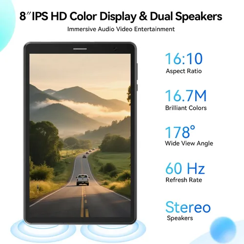 Miniatura 5 de Topsand Tablet Android 15 de 8 pulgadas con ranura para tarjeta SIM Tablet Teléfono Celular Desbloqueado con 4G LTE Octa Core 12GB RAM 64GB ROM 2TB