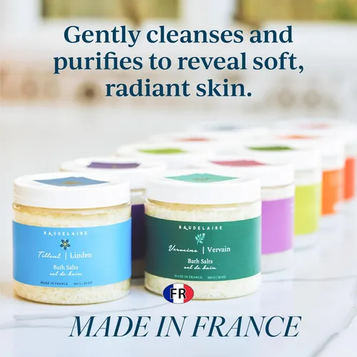 Miniatura 6 de Provence Sante Sal de baño relajante – Remoje de lujo y calmante – Aroma fresco de flor de tilo – Hecho en Francia – 20 onzas