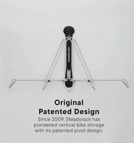 Miniatura 4 de Steadyrack - Soporte de bicicleta para bicicletas de carretera - El soporte de bicicleta vertical original montado en la pared - Se adapta a