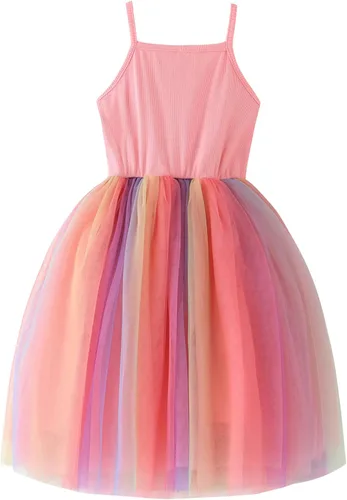 Miniatura 2 de Vestido tipo tutú para niña, vestido sin mangasmanga larga para niña, vestido de verano de tul para niña