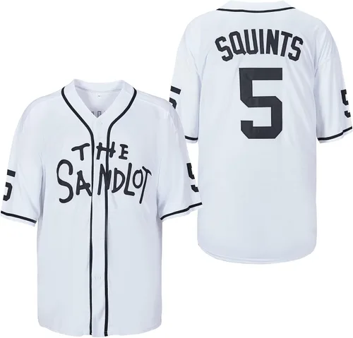 Camiseta de béisbol para hombre Sandlot #5 Michael Squints #11 Alan Yeah-Yeah Fashion Movie Baseball Jersey cosido S-3XL