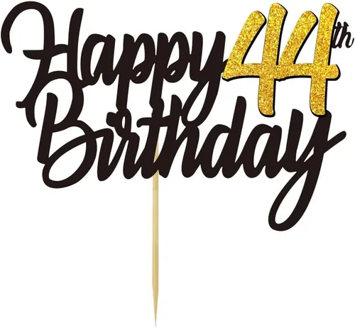 Miniatura 60 de Decoración para tarta de cumpleaños número 24 con purpurina para 24 años, decoraciones de cumpleaños de 24 años, decoraciones doradas para tartas