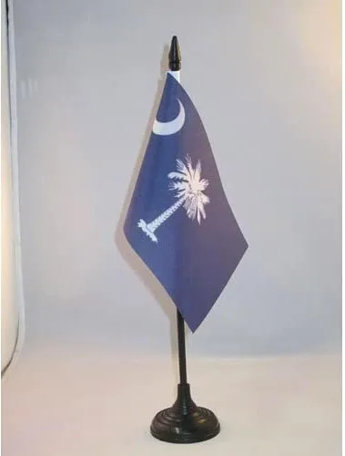Miniatura 10 de Bandera de mesa de Colorado de 4 x 6 pulgadas, bandera de escritorio del estado de Colorado de EE. UU., 5.9 x 3.9 in, palo y base de plástico negro