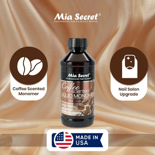 Miniatura 5 de Mia Secret Monómero líquido con aroma a café, líquido acrílico alternativo para uñas en polvo acrílico, monómero EMA, líquido de monómero de uñas