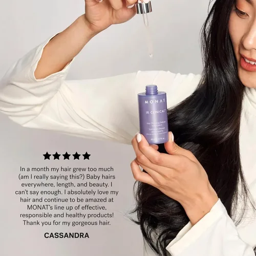 Miniatura 8 de MONAT IR Clinical Serum para cuero cabelludo, contra adelgazamiento del cabello, nutre, reduce quiebre, aumenta densidad capilar, apoya cabello más