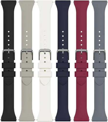 E ECSEM Correas compatibles con Cubitt CT4 y Cubitt CT2 Pro, pulseras de silicona coloridas, paquete de 6 correas de liberación rápida para reloj