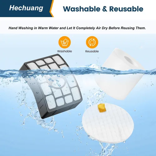 Miniatura 6 de Hechuang NV752, AZ1002 Filtros para Shark Rotator APEX DuoClean Powered Lift-Away Aspiradora AZ1002, NV650, NV651, NV652, NV750, NV751, NV752