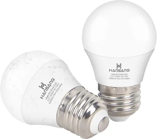Miniatura 8 de Bombilla para nevera E26, equivalente a 60 vatios, luz diurna de 5000 K, bombillas de nevera a prueba de agua, bombillas LED A15 para congelador