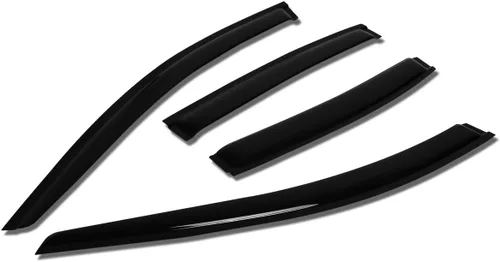 Miniatura 23 de Visor protector deflector de lluvia autoadhesivo para vidrio para Hyunday Sonata NF, 4 unidades, uno por puerta