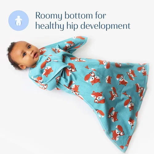 Miniatura 4 de SleepingBaby Zipadee-Zip - Manta de transición para bebé, acogedora manta para envolver al bebé con cremallera, manta espaciosa para cambiar pañales
