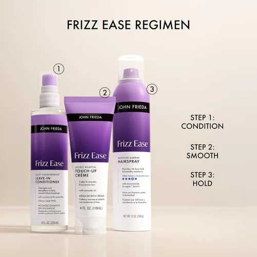 Miniatura 9 de John Frieda Frizz Ease Secret Weapon - Crema de retoque para cabello encrespado, crema suavizante antiencrespamiento con aceite de aguacate, 4 onzas