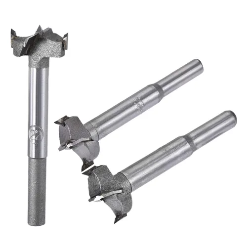 Miniatura 6 de uxcell Forstner - Brocas de taladro para madera, 0.906 in, 0.945 in, 0.984 in de diámetro, sierra de agujero de carburo, punta de acero de aleación