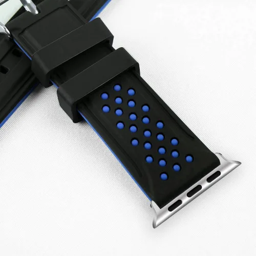 Miniatura 3 de Compatible con correas de Apple Watch de 1.614 in/1.575 in/1.496 in 1.929 in/1.772 in/1.732 in/1.654 in, correa de silicona de repuesto para iWatch