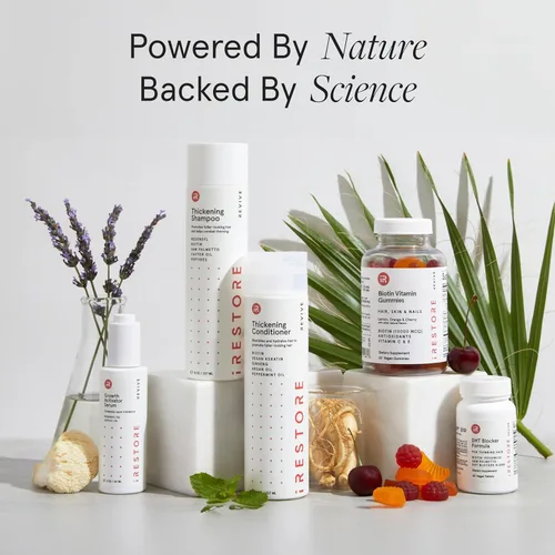 Miniatura 9 de iRestore Vitaminas para el cabello, gomitas veganas de biotina para la piel del cabello y las uñas, gomitas para el cabello, gomitas de biotina