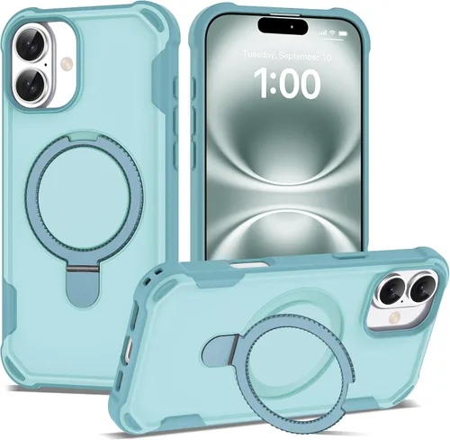 Miniatura 11 de Funda compatible con iPhone 12 y 12 Pro de 6.1 pulgadas con soporte de anillo magnético [protección militar contra caídas] [compatible con MagSafe]