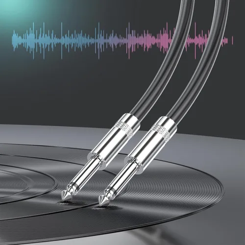 Miniatura 6 de Paquete de 2 cables de altavoz Speakon de 3 pies a macho de 1/4 pulgadas, cable profesional resistente de calibre 12, cable de conexión de 0.250 in