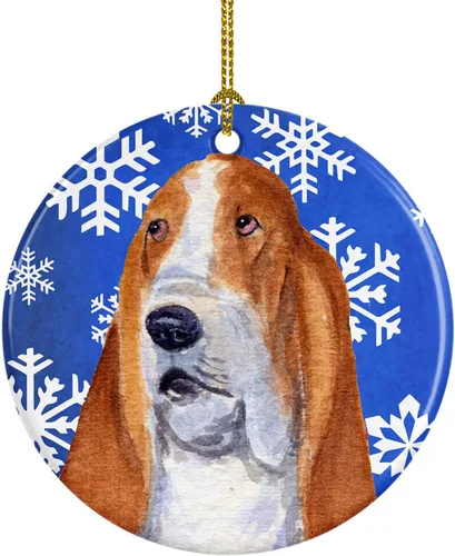 Miniatura 206 de Caroline's Treasures Cavalier Spaniel - Adorno de cerámica para colgar en el árbol de Navidad, para el hogar, Navidad, fiestas, regalo, 3 pulgadas