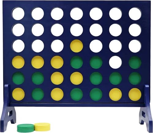 Miniatura 87 de Tailgating Pros Cuatro en una fila gigante azul marino premium con funda de transporte – Juego de patio al aire libre de gran tamaño – ¡Muchos