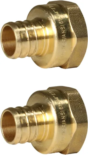 Miniatura 44 de XFITTING 1 pulgada Pex x 1 pulgada Adaptador Femenino NPT, 23-4-3=2X, 2 Piezas
