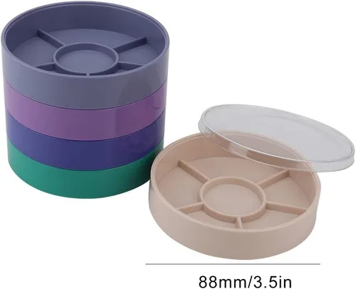 Miniatura 5 de Piezas de reloj de 5 capas Caja de almacenamiento Herramientas de reloj Contenedor de almacenamiento Tornillo Componente Movimiento Piezas